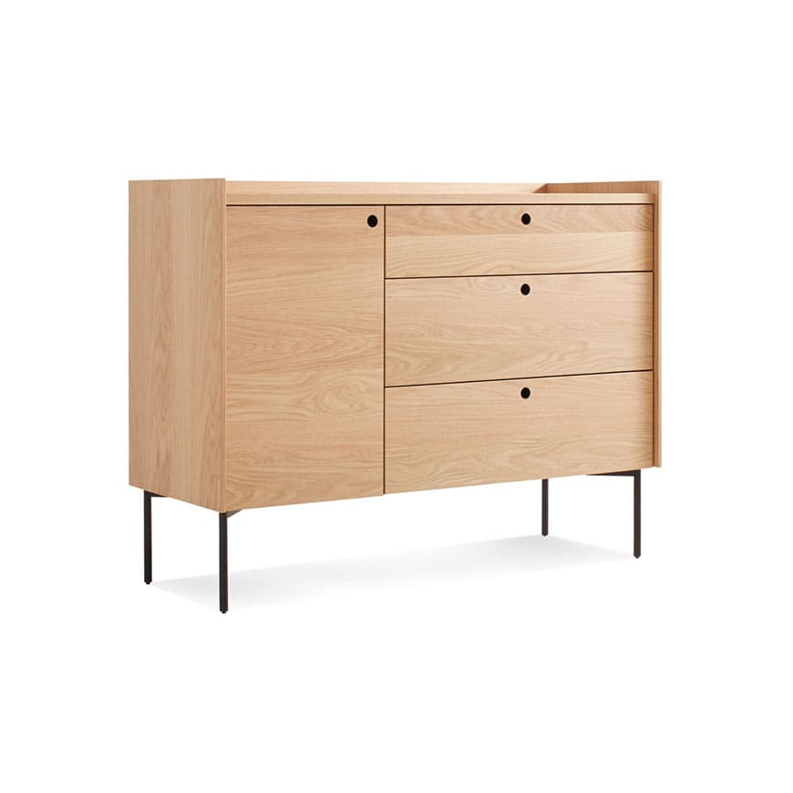 Peek 1 door 3 drawer credenza