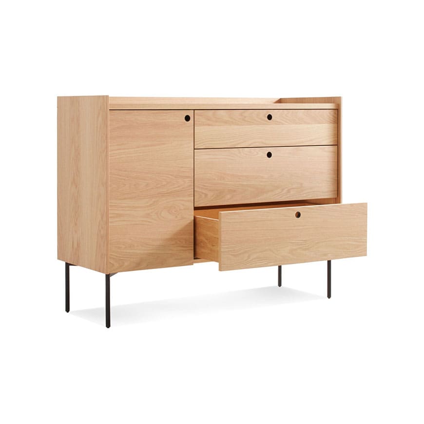 Peek 1 door 3 drawer credenza